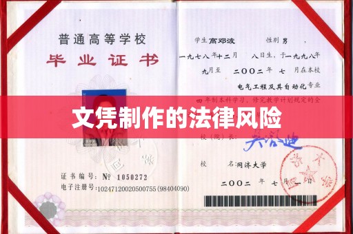 和静文凭制作的法律风险