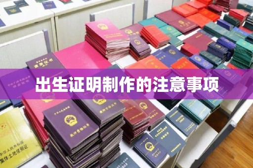 和静出生证明制作的注意事项