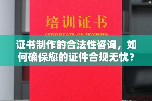 和静证书制作的合法性咨询，如何确保您的证件合规无忧？