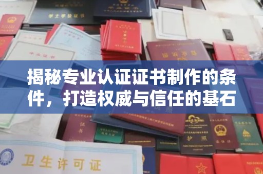 和静揭秘专业认证证书制作的条件，打造权威与信任的基石